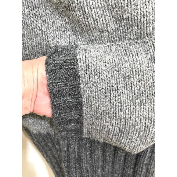 RARE Free People Wool Hooded Zip-up Cardigan Sweater Jacket Butterfly Size L - Picture 4 of 11